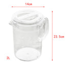 1pc Acrylic Carafe with Lid Pitcher Water Ice Tea Juice Beverage Fruit jug 2L