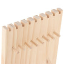 Unfinished Wood Jewelry Necklace Pendant Display Stand Holder Rack 9 Hooks fC7O8