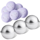 30PCS- Bath Bomb Mold Kit, 15 Set 3 Size Mold & Bath Bombs Press For DIY Ma