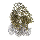 30Pcs 48mm Assorted Hollow Leaf Charmdants Connector DIY Jewelry Making