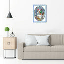 14CT Stamped DIY Snowman Friends Cross Stitch Canvas Needlework (K802)