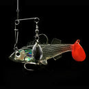 10Pcs 0.8g spinner fishing lure bait spoon Bass Minnow Crank lures tackleOZ