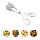 Bread Steak Tongs BBQ Stainless Steel Clip Kitchen Cooking Food Serving LMW