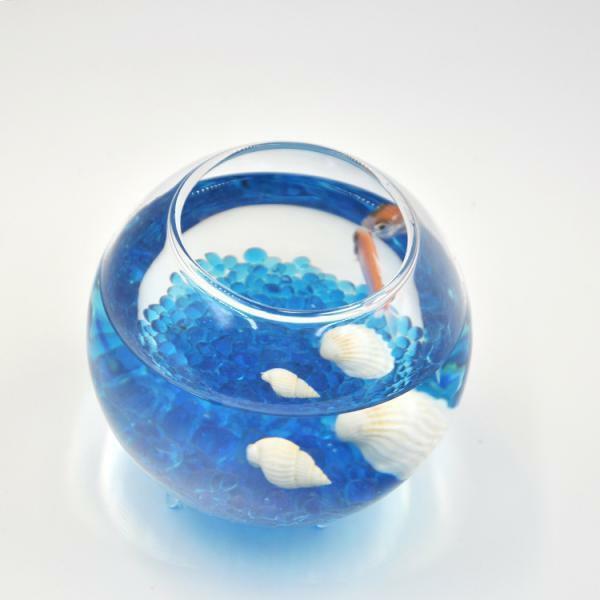 Bag of Aquarium Glass Mini Stones Fish Tank Gravel Sand Decoration Rock-Blue