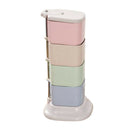Revolving Spice Rack Seasoning Jars Pots Storage Holder Condiment Cruet Set