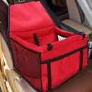 Pet Car Safety Seat Breathable Waterproof Cat Dog Travel Carrier Bag (Red)