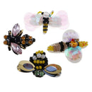 9pcs/Set Bee Dragonfly Sequins Rhinestones Bead Embroidered Patches Applique
