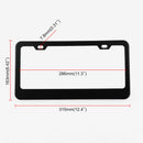 Matte Aluminum License Plate Frame with Chrome Screw Caps 32*7*2cm New
