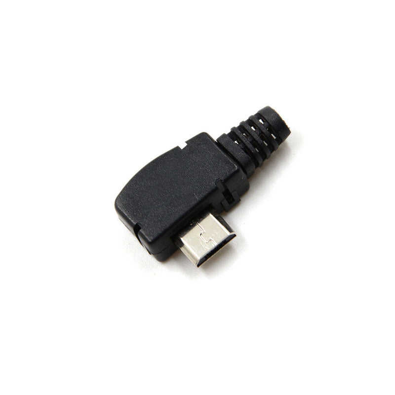 2pcs Angle Micro USB 5 P Port Male Plug Socket ConnectorOZ