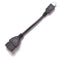 Mini 5pin Male to USB 2.0 Type A Female OTG Host Adapter Short Cable 10cm LJ