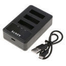 Triple USB Charger Cradle NP-BX1 Battery for Sony DSC-RX100/HX300/RX1, AS15