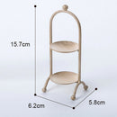 2 Cup Cupcake Stand Metal Holder Dessert Carrier Wedding Party Champagne
