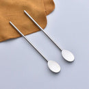 Spoon Straws Stainless Steel by Pack of 4 | Drinking Straws & Stirrers Perf G1L9