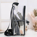 Fashion Lady Backpack Transparent Black Wild Student Bag Youth Backpack Y5F5