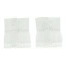 Women Bracelet Bridal Drop Flower White Lace Arm Warmer Cuff Sweet Wristband