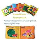 Set of 6 Soft Textbooks, Suitable for children aged 3 months to 3 years, 10 H9S5