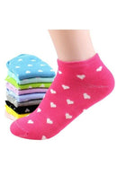 5 Pairs Womens Girls Ankle Low Cut Socks Casual - Random Color W8U9