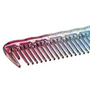 6pcs/set Rainbow Comb Hairdressing Salon Plastic Comb Hair Cutting Styling T Kw