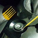 100Pcs 1.0mm Plastic Car Touch Up Paint Micro Brush Micro Applicator Small Tips