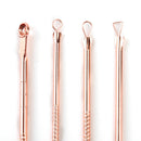 Blackhead Whitehead Pimple Spot Comedone Acne Extractor Remover Popper Tool Kit/