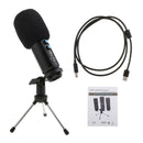 USB Microphone for Computer, Gaming PC Recording Condenser Microphone Tripod