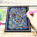 DIY Mandala Special Shaped Diamond Painting 50 Pages Sketchbook A5 Notebook