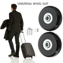 1 Pair Luggage Suitcase Replacement Wheels Axles Wrench Deluxe Universal Wheel