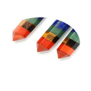 7 Chakra Healing Wand Layered Crystal Healing Balancing Pendants Reiki Therapy