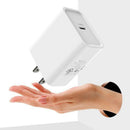 White 18W One-Port Type-C Wall Charger Power Adapter for Travel US Plug