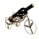 Wine Bottle Holder Stands Elegant Iron Tricycle Shape Desktop Decor