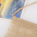 1 Pair Romantic Jute Wedding Party Home Chair Banner Sign Decoration with G