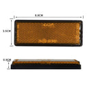 10pcs/set LED Amber Orange Stick on Adhesive Reflectors IP67 for Trailer Truck