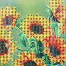 Diamond Embroidery Sunflower Vase Round DIY Diamond Painting Cross Stitch