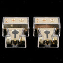 Pair Copper Alloy Positive Negative Battery Terminals Quick Connect Clamps for