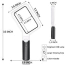 Magnifier ,Handheld Magnifier with Led ,Dimmable Magnifying Glasses for Rea N5Q4