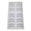 10Pairs Makeup Eyelash Extension Practice Beginner Teaching Strip Eye Lashes