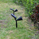 Solar 7 LED Spotlight Garden Lamp Yard Lawn Landscape Lights Waterproof Outdoor