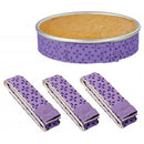 4-Piece Bake Even Strip,Cake Pan Dampen Strips,Super Absorbent Thick Cotton V7U6