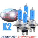 2PCS/Set 100W White H7 Xenon Gas Halogen Headlight Light Lamp Bulbs 12V 6000K