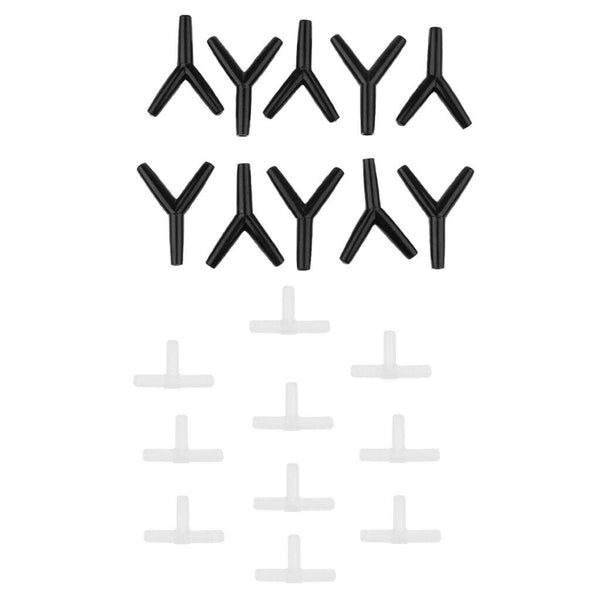 2 Type 20 Pieces Fish Aquariums Air Line Hose 3 Way Connector