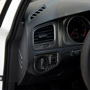 Headlight Switch Button Carbon Fiber Stickers For Volkswagen Golf 7 Gti Mk7