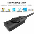 Audio Usb Interface Virtual 7.1 Channel Audio Usb adapter Sound Card Adapte O8V1