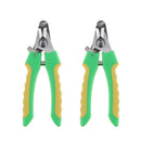 2PCS Pet Dog Cat Alloy Nail Clipper Trimmer for Small Animals Green L