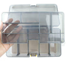 Plastic Dual Layer Waterproof Fishing Tackle Box Lures Bait Storage Case