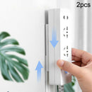 2 Pairs Wall-mounted Cable Patch Panel Holders Hanging Socket Organizer Hold`
