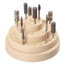 48 Holes Nail Art Drill Grinding Head Bit Holder Display Storage Box Nail D