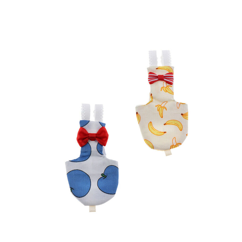 2Pcs Size S Bird Flight Suit Diapers for Macaw, Congo African Greys, Amazons,