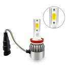 Pair H11 COB LED Headlight Kits 3200LM FOG Light Bulb 6000K Driving DRL Lamp