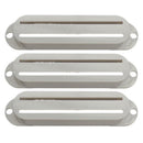 Set of 3 Guitar Pickup Cover Dual Rail Protector for ST TL Guitar Part White