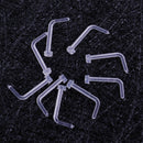 50pcs 20G Clear Invisible Nose Retainer Rings Studs 8mm Piercing Bio L Flexible